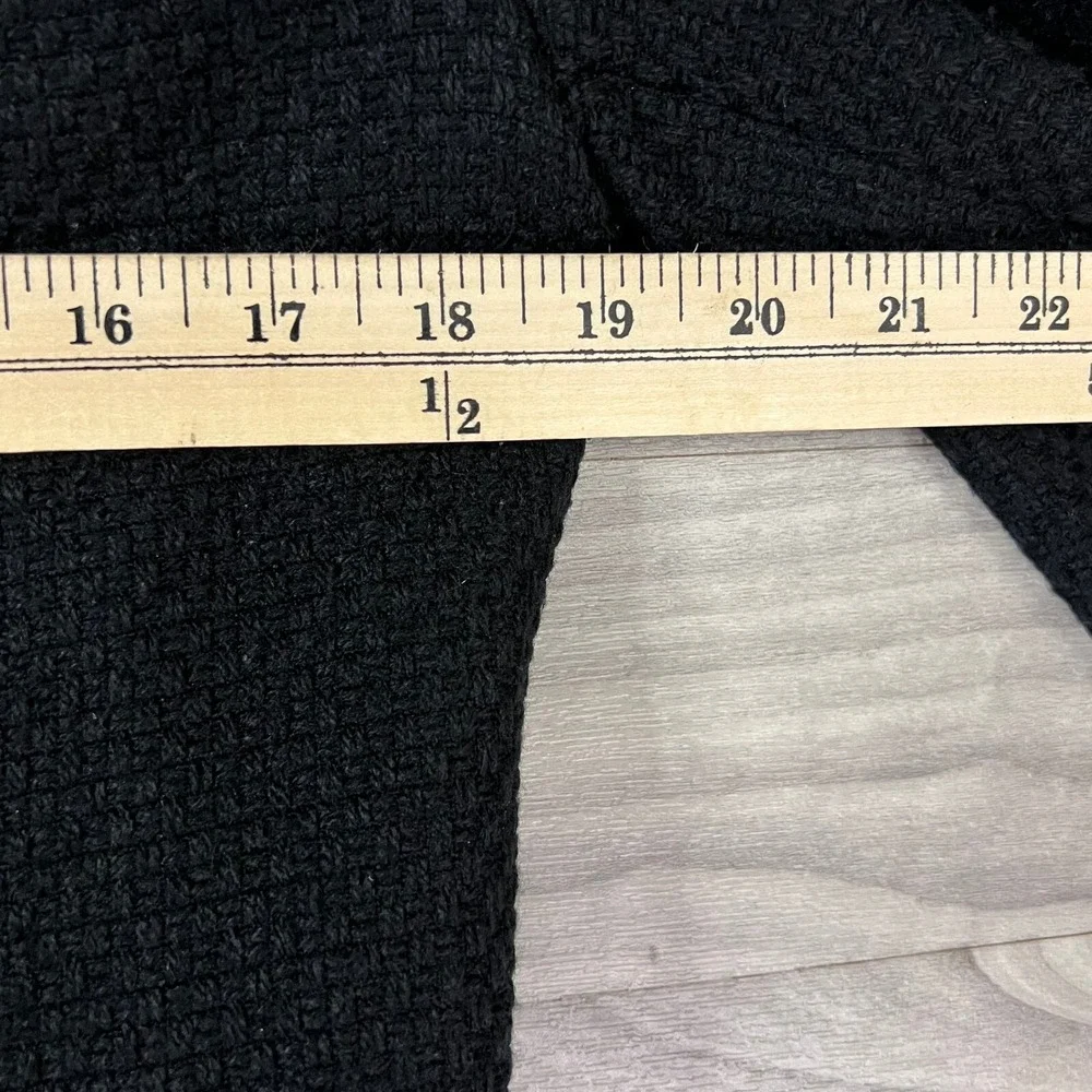 Briggs New York Peacoat Womens 8 Black Textured Acrylic Blend Button‎ Lined Warm